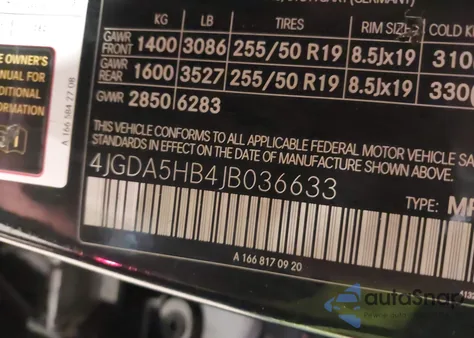 2018 Mercedes-Benz Gle 350 4Matic z USA, uszkodzony, nr VIN 4JGDA5HB4JB036633